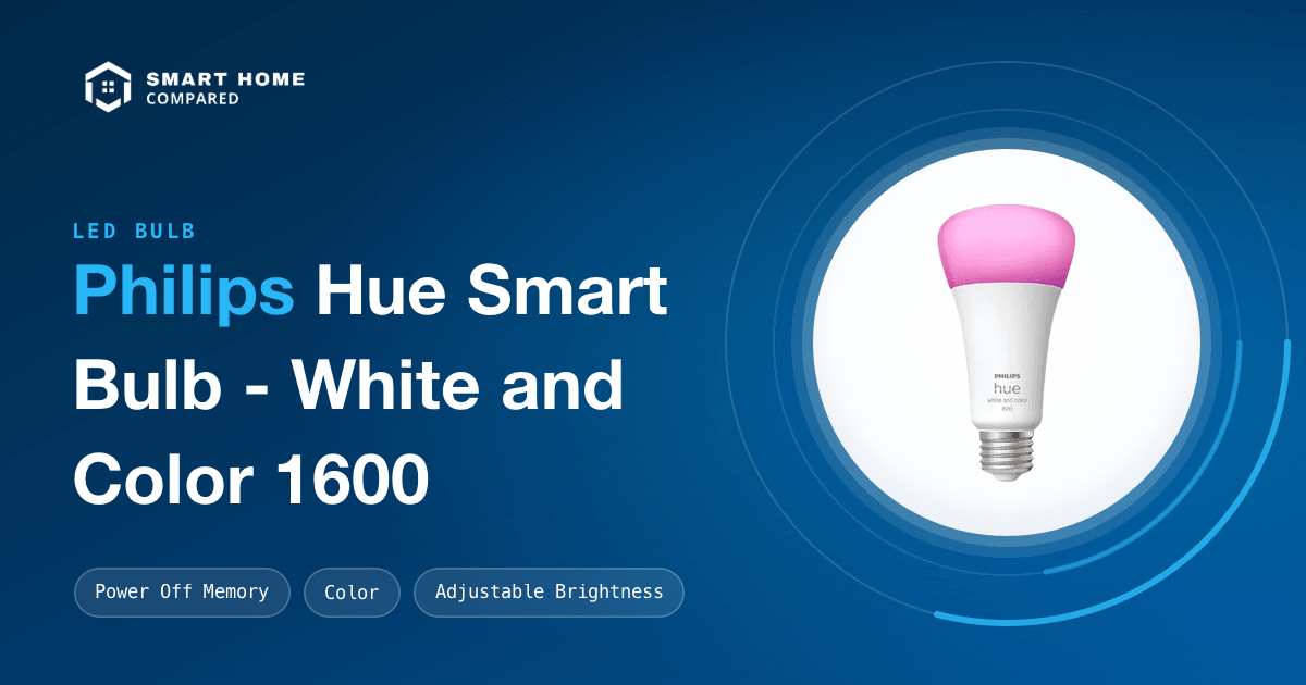 Philips Hue Smart Bulb - White and Color 1600 - LED Bulbs