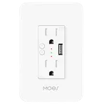 Moes Smart WiFi USB Wall Outlet