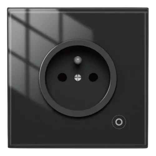 Moes Wifi Smart Wall Socket Glass - FR