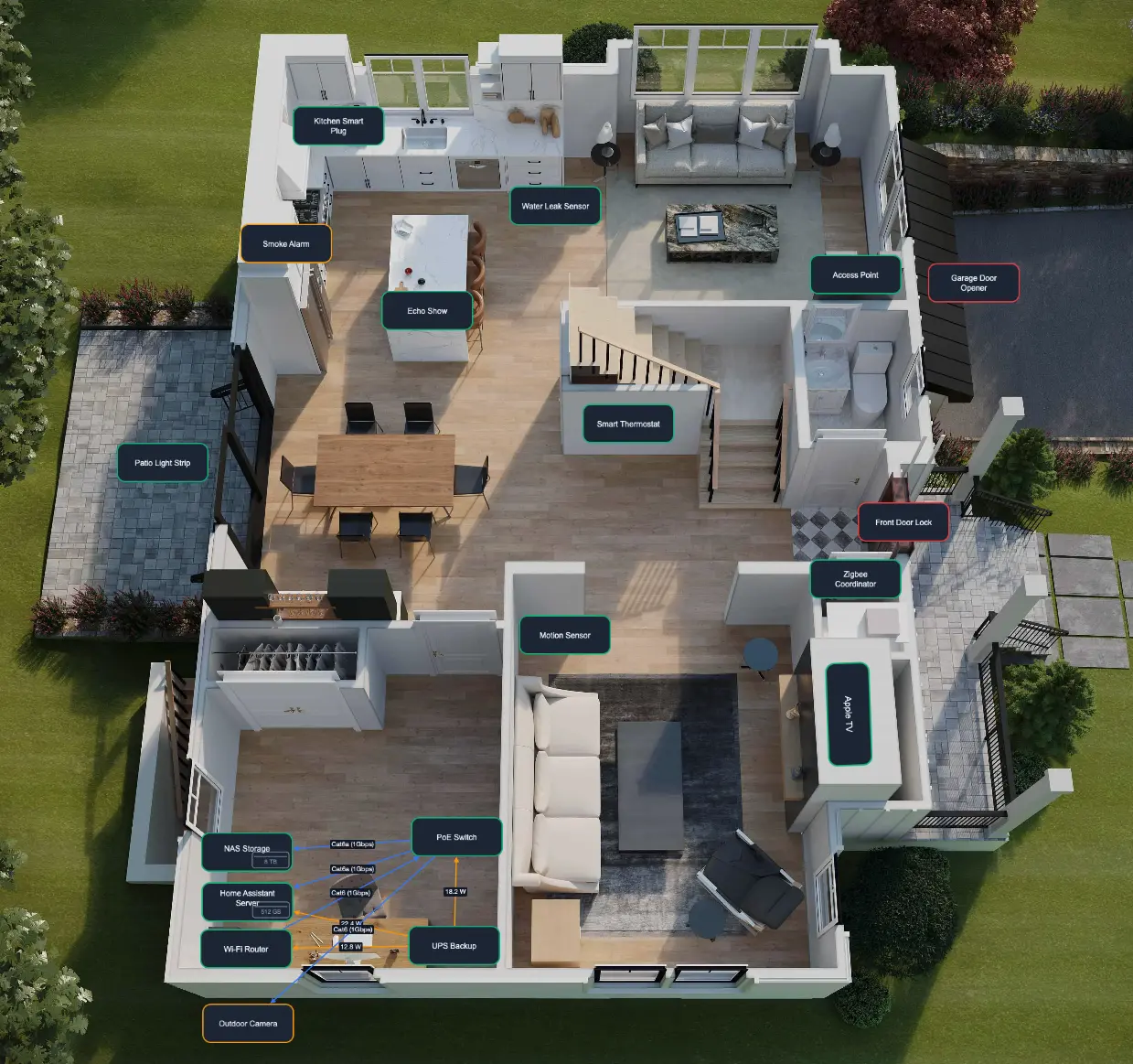 Smart Home Planner floor plan diagram screenshot